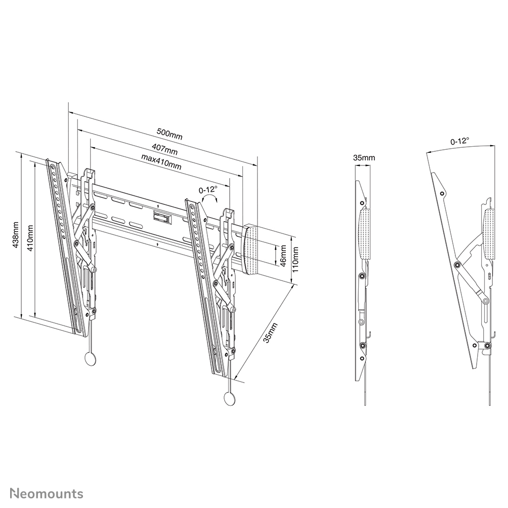 Supporto a parete Neomounts per TV